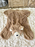 Small Cappuccino Minky Bear Rug