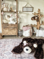 Regular Size Brown Grizzly Bear Rug