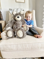 ClaraLoo Large Plush Bear Bud - Grey Grizzly