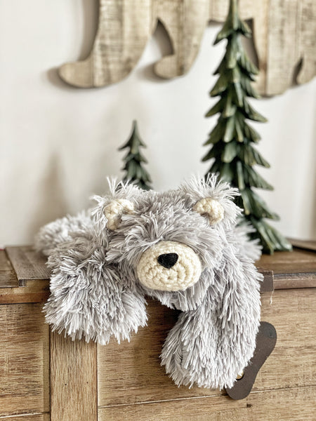 Little Bear Lovey - Grey Minky