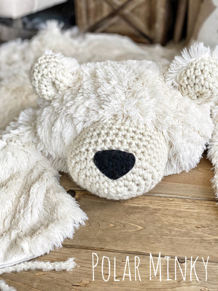 Regular Size Polar Minky Bear Rug