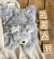 Little Bear Lovey - Grey Minky