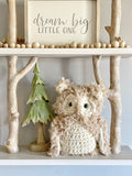 Small Owl Plush - Beige