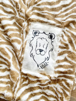 Zebra Blanket - Brown