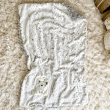 Little Bear Blanket - Creamy Fawn with Plush Fur Grey