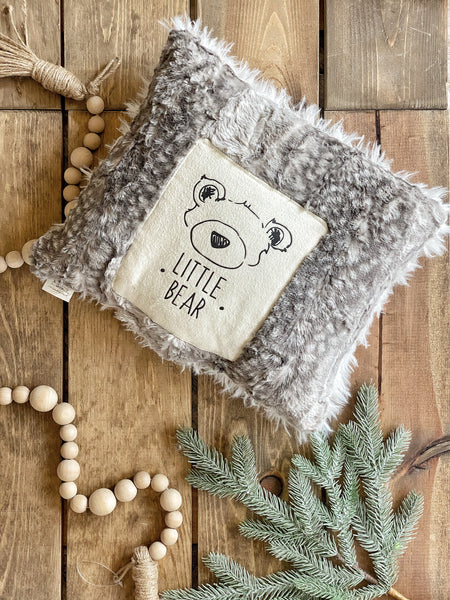 Little Bear Pillow Grey Fawn