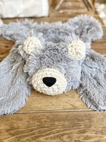 Grey Minky Bear Lovey